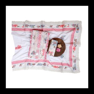 Women Pink and white unstiched suit best combination best for festivals and occasion